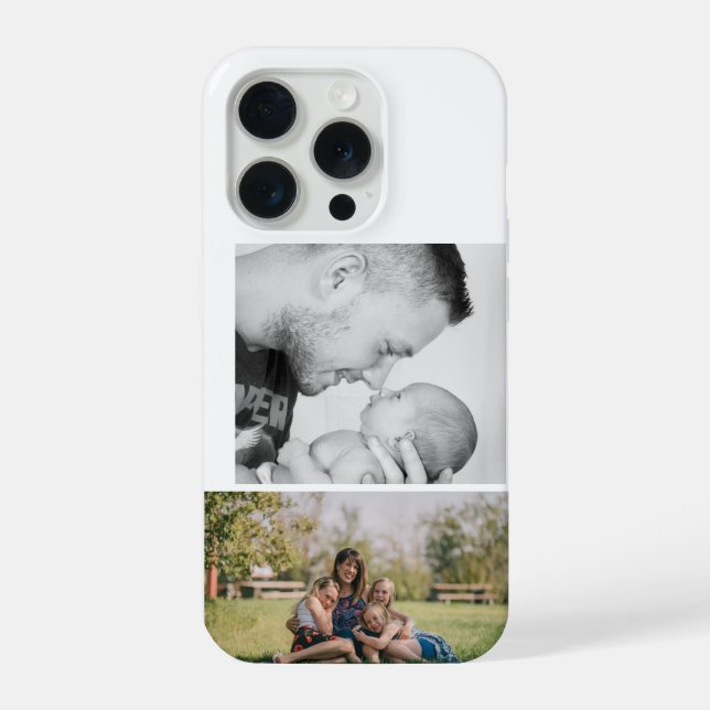 2 Foto individuell  iPhone 15 Pro Hülle (Rückseite)