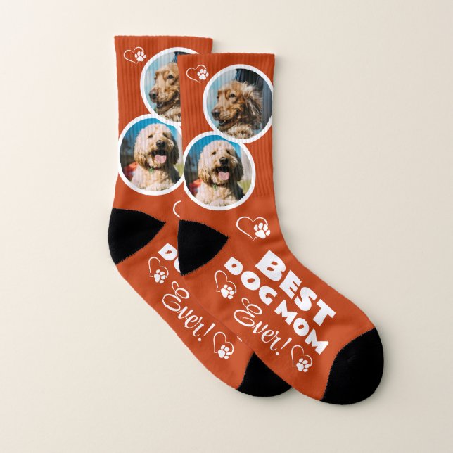 2-Foto-Mama Beste Dog-Socken Socken (Paar)