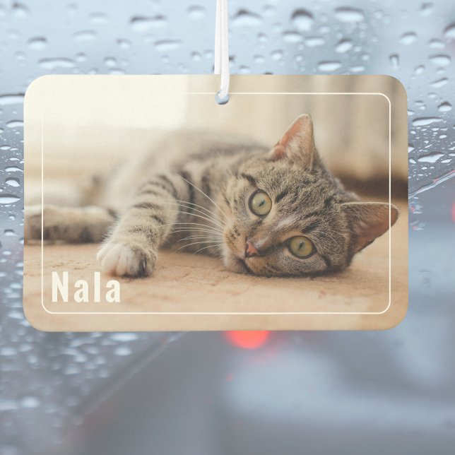 2 Foto Name Custom Pet Frame Autolufterfrischer (Von Creator hochgeladen)