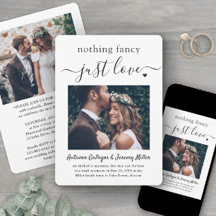 2 Foto Nichts Besonderes Nur Liebe Hochzeit Elopem Einladung
