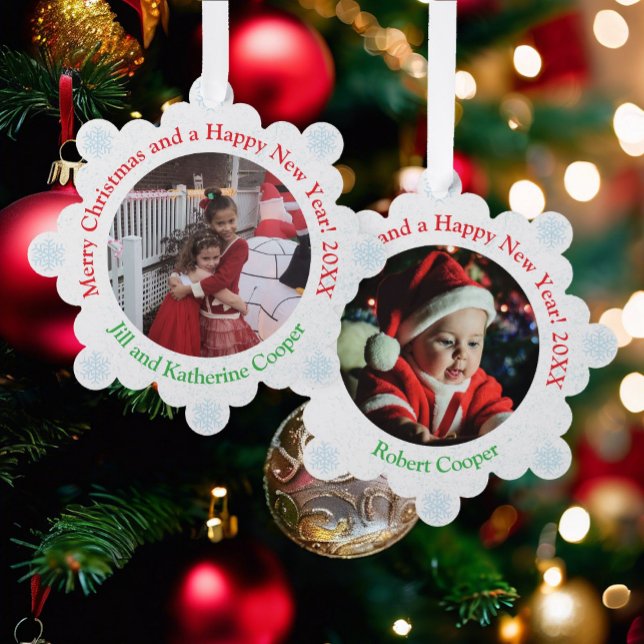 2 Foto Niedlicher und erschwinglicher Weihnachtsba Ornament Karte (Von Creator hochgeladen)