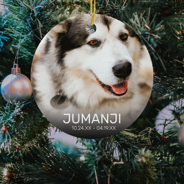 2 Foto Pet Memorial | Christmas Keepake Keramik Ornament (Von Creator hochgeladen)
