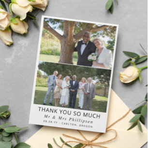 2 Foto Saubere Schrift Später Im Leben Hochzeit Da Dankeskarte