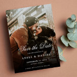 2 Foto Save the Date Hochzeit Moderne<br><div class="desc">Elegantes Personalisiertes Script-Foto Save the Date Einladungen zum Hochzeitsfeiern mit einer Bildvorlage,  die leicht zu personalisieren ist. Klicken Sie auf den Knopf "IT BEHERRSCHEN",  um die Größe und Position Ihres Fotos zu ändern</div>