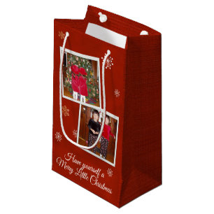 2 Foto ~ Snowflake Kisses Kleine Geschenktüte