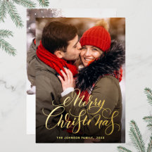 2 FOTO Sparkle Frohe Weihnachtsgrüße Gold