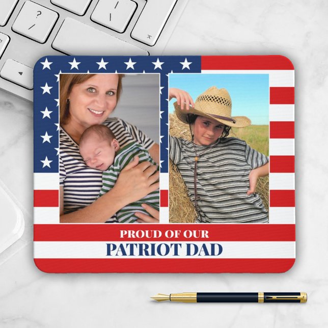 2 Foto Template Patriot Pater Familie Maus Pad Mousepad (Von Creator hochgeladen)