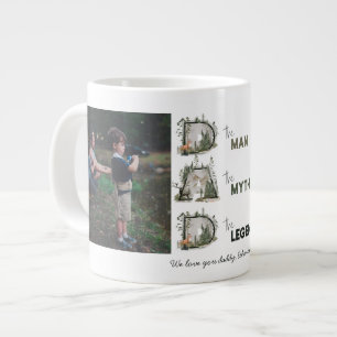 2 Foto VATER Der Mann Myth Legende Outdoor-Typ Jumbo-Tasse