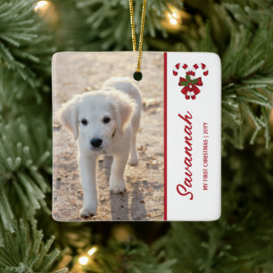 2 Foto Vorlage Mein erstes Weihnachten mit Zuckers Keramikornament