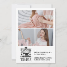 2 Foto Weihnachtsbaum Schwangerschaft Ankündigung