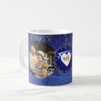 2 Fotos 9. Geburtstagsrunde Lapis-Rahmen Kaffeetasse