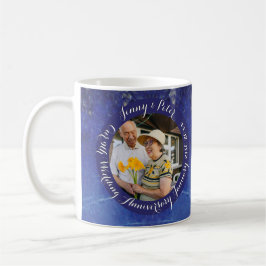 2 Fotos 9th Wedding Anniversary Lapis Frame Kaffeetasse