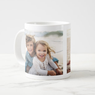 2 Fotos hinzufügen - Einfache Collage auf beiden S Jumbo-Tasse