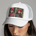 2 Fotos hinzufügen - Einfache Collage Truckerkappe<br><div class="desc">Sie können das Foto Ihres Babys (oder Babys) ersetzen und ein einmaliges Geschenk machen! Ein einfaches,  minimales Design mit nur 2 Fotos.</div>