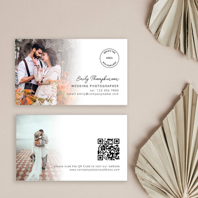 2 Fotos Logo QR Code Hochzeitfotograf Visitenkarte (Von Creator hochgeladen)