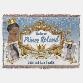  2 Fotos | Royal African Prince | Blue Glitzer Tro Decke