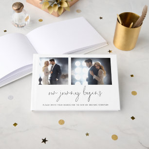 2 Fotos Script Unsere Reise beginnt Hochzeit Gästebuch