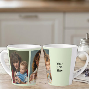 2 Fotos Text hinzufügen weiß grün Milchtasse