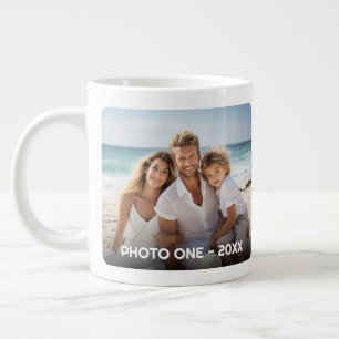 2 Fotos - Trendiges Minimaldesign mit Jahr Jumbo-Tasse
