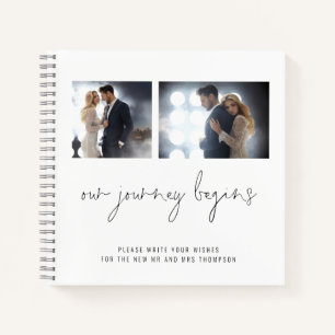 2 Fotos Unser Beginns Hochzeitstag Gästebuch Notizbuch
