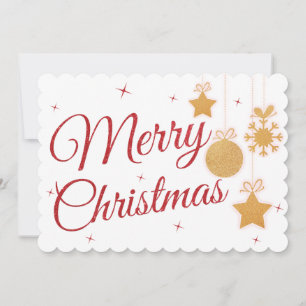 2 Fotos Weihnachtsschmuck Grußkarte