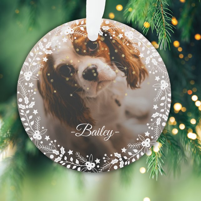 2 Fotos Weihnachtsschrei Keepake Hunde Katze Haust Ornament (Von Creator hochgeladen)