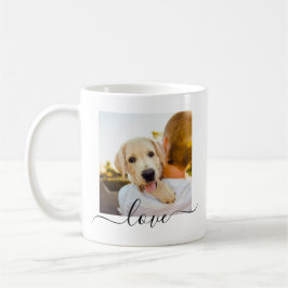 2 Fotovorlage Doppelseitige Liebe Weißer Text Kaffeetasse