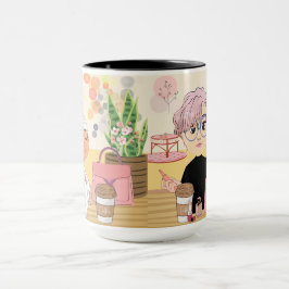 2 FREUNDE AM KAFFEE-ORT TASSE