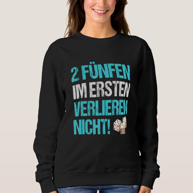 2 Fünf nicht verlieren Shock Würfel Puzzle Sweatshirt (Vorderseite)