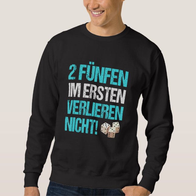 2 Fünf nicht verlieren Shock Würfel Puzzle Sweatshirt (Vorderseite)