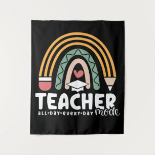 2- Funny Teacher Mode Teaching Geschenk für Lehrer Wandteppich