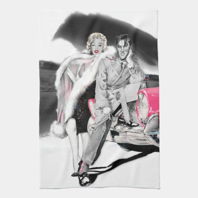 2 für die Straße 2 Geschirrtuch (Vertikal)