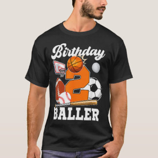2. Geburtstag Baller 2. Geburtstag Sport T-Shirt