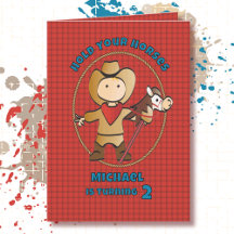 2. Geburtstag Cowboy Cartoon Western Rodeo  