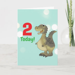 2. Geburtstag Dinosaurier - 2. Geburtstag Dino Karte