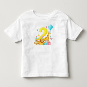 "2. Geburtstag Dschungeltiere" Kleinkind T-shirt