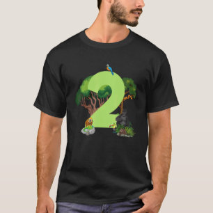 2. Geburtstag Jungle Animals Safari Regenwald 2 JJ T-Shirt
