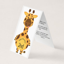 2. Geburtstag - Kinderkarte