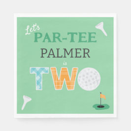 2. Geburtstag Let's Par-tee Golf Serviette