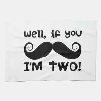 2. Geburtstag Mustache Küchentuch