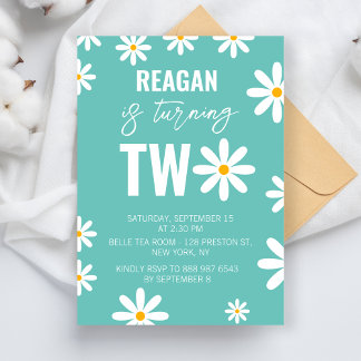 2. Geburtstag Party für Jungen Mädchen Kinder Einladung