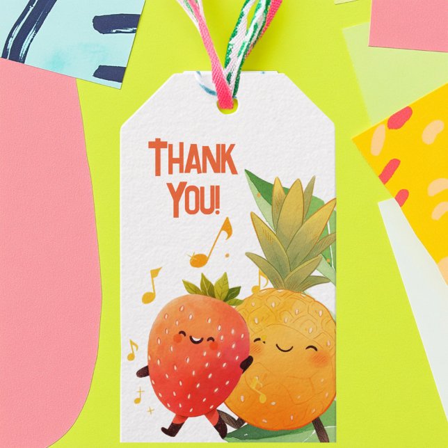 2. Geburtstag Party Zwei-Ti Fruchtigkeit Geschenkanhänger (Von Creator hochgeladen)