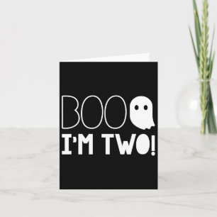 2. Geburtstag Zwei Jahre alt Boo ich bin zwei! Hal Karte