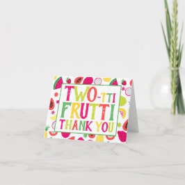 2. Geburtstag Zwei-tti Frutti Frutti Fruit Danke