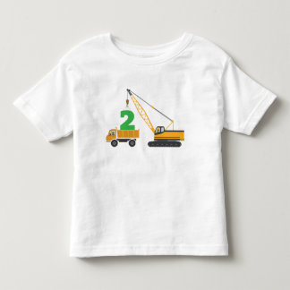 2. Geburtstags-Bau-T-Shirt Kleinkind T-shirt