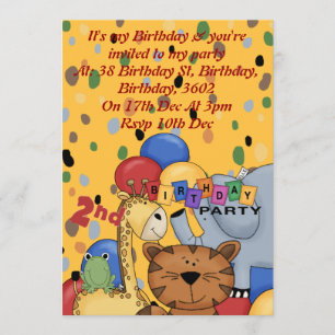 2. Geburtstags-Party Einladung