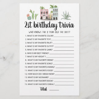 2. Geburtstags-Trivia-Spiel