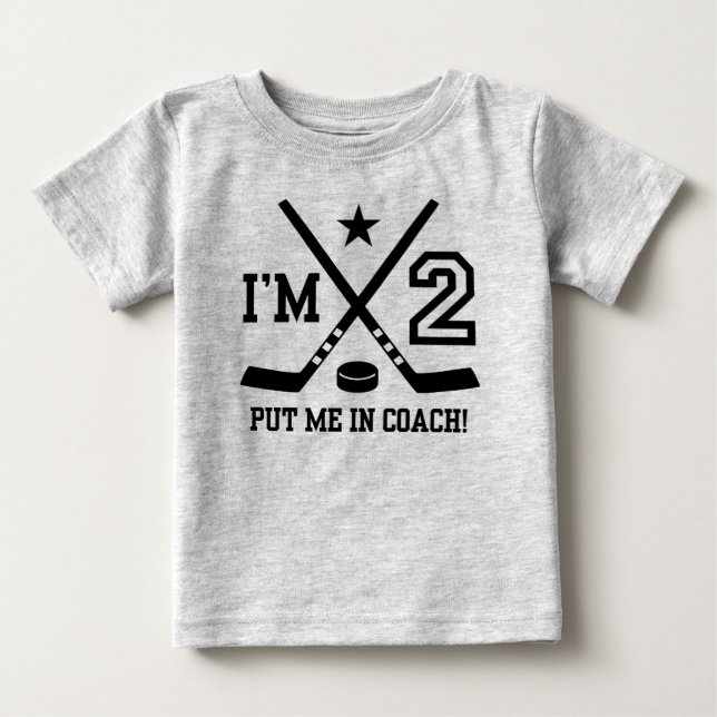 2. Geburtstagshockey Baby T-shirt (Vorderseite)