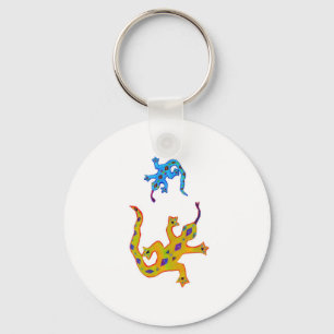 2 Geckos Schlüsselanhänger