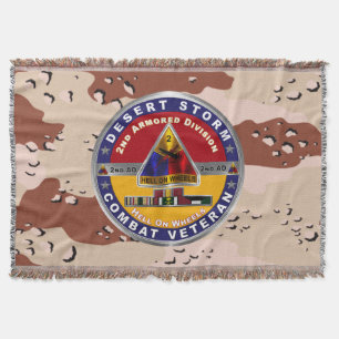 2. gepanzerte Division Desert Storm Veteran Decke